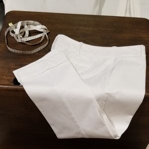 White Ankle Cuffed white demin pants